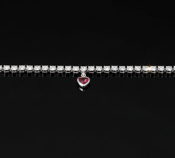 Pulsera circonitas recta con cierre