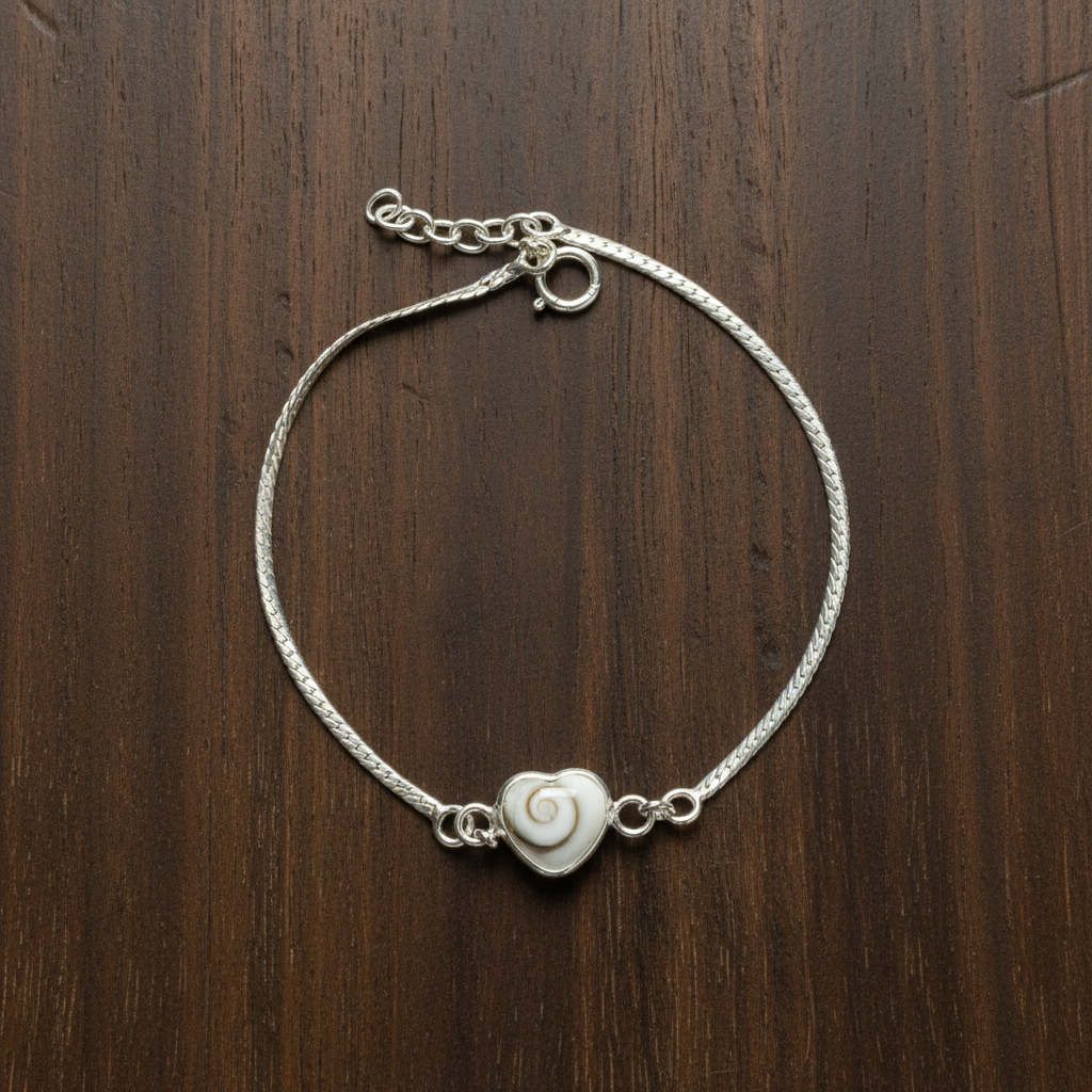 Pulsera de Plata con Corazón